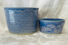 Load image into Gallery viewer, Bowl Set: (Blue/Purple Ceramic Bowl Set with Square Sides)