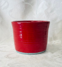 Load image into Gallery viewer, Medium Bowl: (Speckled Red Tall with Straight Sides)