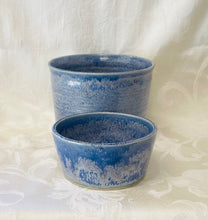 Load image into Gallery viewer, Bowl Set: (Blue/Purple Ceramic Bowl Set with Square Sides)