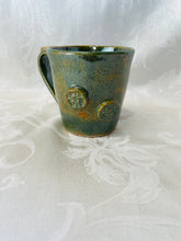 Load image into Gallery viewer, Kids Cup:  (Green on Speckled Clay with Two, Three Leaf Clover Appliques)