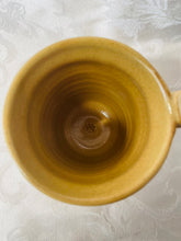 Load image into Gallery viewer, A Mug:  (Goldenrod Yellow Ceramic Mug with a Paw Print Thumb Rest)