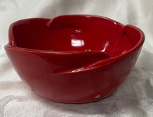 Load image into Gallery viewer, Berry Bowl/Colander: (Bright Red with Scalloped Edges)
