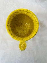 Load image into Gallery viewer, Kids Cup:  (Bright Yellow on Speckled Clay with Three Star Appliques)