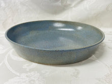 Load image into Gallery viewer, Platter:  (Light Blue Ceramic Platter on Speckled Clay)