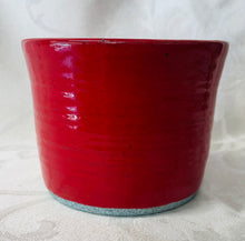 Load image into Gallery viewer, Medium Bowl: (Speckled Red Tall with Straight Sides)