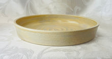 Load image into Gallery viewer, Platter: (Yellow/Gray Ceramic Platter with a Center Spiral)