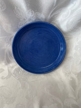 Load image into Gallery viewer, Platter:  (Azure Blue Ceramic Platter with Tiny Center Star)