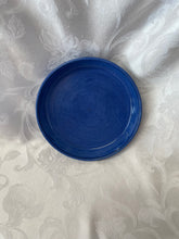 Load image into Gallery viewer, Platter:  (Azure Blue Ceramic Platter with Tiny Center Star)