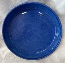 Load image into Gallery viewer, Platter:  (Azure Blue Ceramic Platter with Tiny Center Star)
