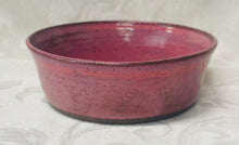 Load image into Gallery viewer, Bowl Set: (Large and Small Ceramic Bowls: Bright Pink on Black Clay)