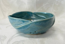 Load image into Gallery viewer, Berry Bowl/Colander: (Ice Green with Two Seashells plus Scalloped Edges)