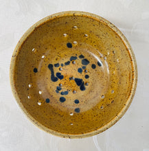 Load image into Gallery viewer, Berry Bowl/Colander: (Red Gold on Speckled Clay with Black Accents)