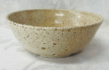 Load image into Gallery viewer, Berry Bowl/Colander: (Off White on Speckled Clay)