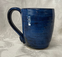Load image into Gallery viewer, A Mug: (Azure Blue Ceramic Mug with Leaf Stamp on the Handle Bottom)