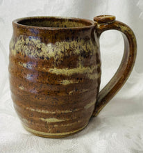 Load image into Gallery viewer, A Mug: (Brownish-Beige with a Leaf Thumb Rest)