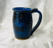 Load image into Gallery viewer, A Mug: (Bluish-Black with a Paw Print Thumb Rest)