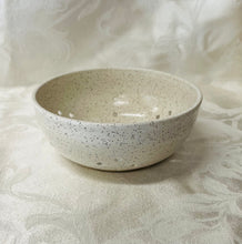 Load image into Gallery viewer, Berry Bowl/Colander: (White on Speckled Clay)