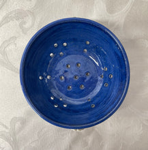 Load image into Gallery viewer, Berry Bowl/Colander: (Azure Blue with Specks and Two Seashell Appliques)