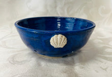 Load image into Gallery viewer, Berry Bowl/Colander: (Azure Blue with Specks and Two Seashell Appliques)