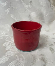 Load image into Gallery viewer, Medium Bowl: (Holder with Cork Lid: Speckled Red Tall with Straight Sides)