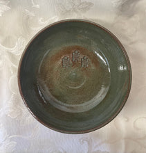 Load image into Gallery viewer, Medium Bowl: (Sage Green with Three Turtles on the Bottom)