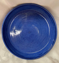 Load image into Gallery viewer, Platter:  (Azure Blue Ceramic Platter with Tiny Center Star)