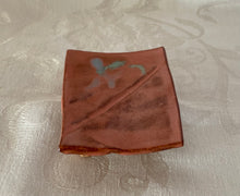 Load image into Gallery viewer, Sponge, Jewelry, Business Card Stand/Soap Dish/Tea Bag Rest (Small Peach with Green Accent)