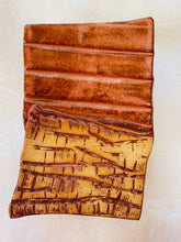 Load image into Gallery viewer, Sponge, Jewelry, Business Card Stand/Soap Dish/Tea Bag Rest (Small Peach with Texture)