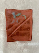 Load image into Gallery viewer, Sponge, Jewelry, Business Card Stand/Soap Dish/Tea Bag Rest (Small Peach with Green Accent)