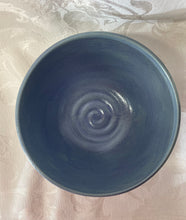 Load image into Gallery viewer, Large Bowl:  (Baby Blue with a Spiral Center)
