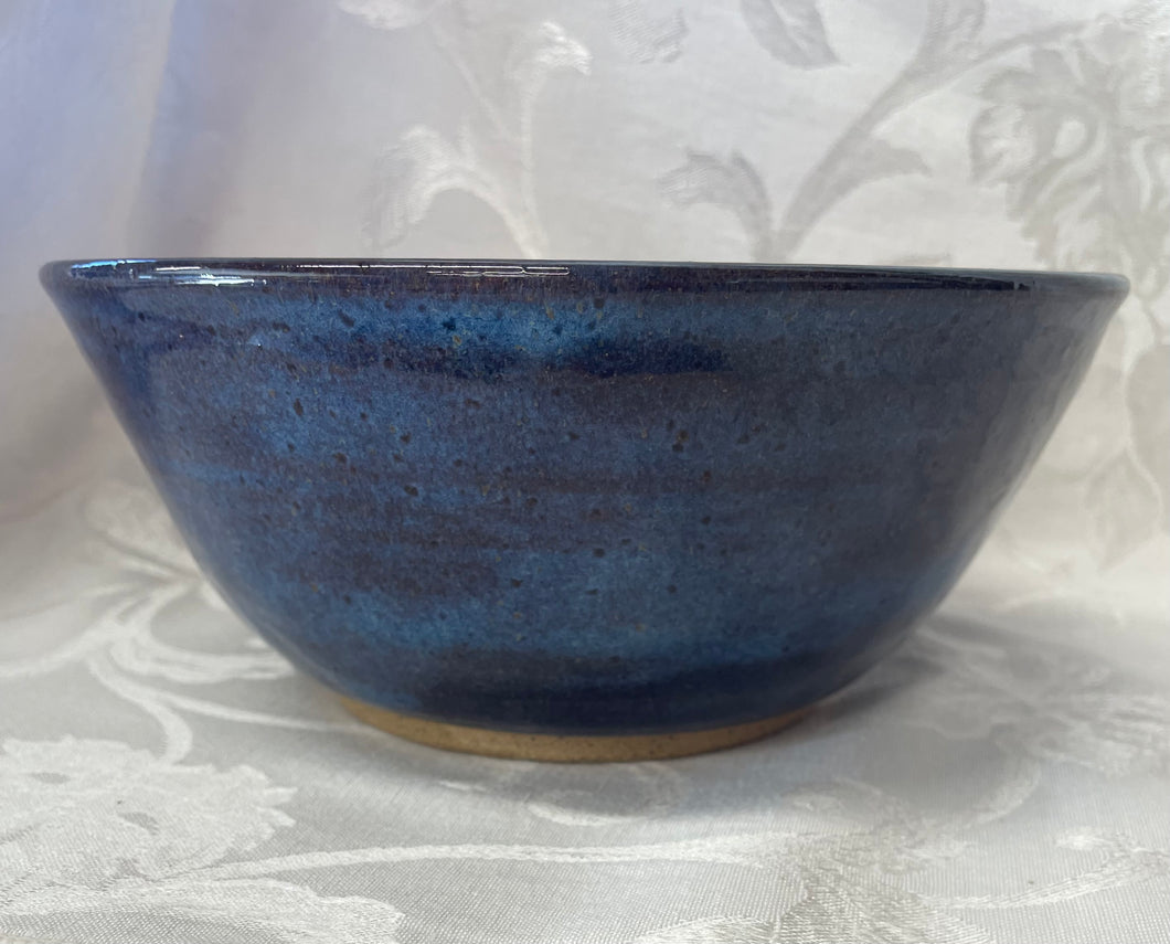 Large Bowl:  (Blue/Brown Rutile Ceramic Bowl)