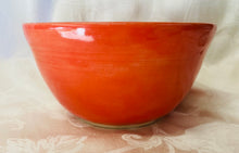 Load image into Gallery viewer, Large Bowl  (Orange with White Accents)
