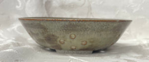 Berry Bowl/Colander:  (Brown/Beige with Four Pine Leaves)