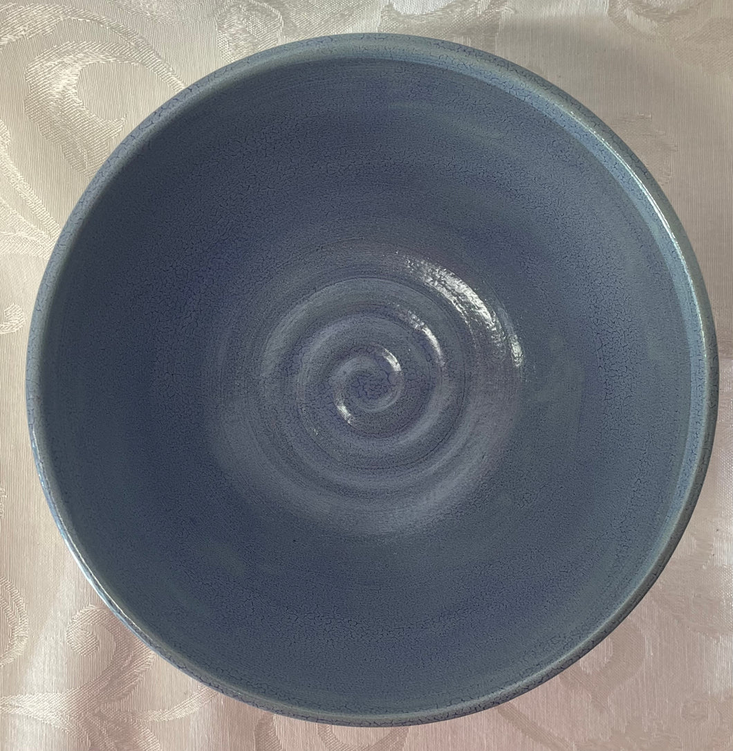 Large Bowl:  (Baby Blue with a Spiral Center)