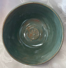 Load image into Gallery viewer, Large Bowl:  (Sage Green with Four Pine Leaves)
