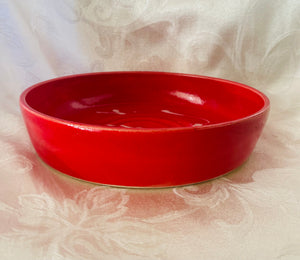 Platter  (Bright Red with White Accents)