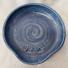 Load image into Gallery viewer, Spoon Rest:  Blue/Purple with Paw Prints
