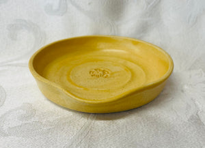 Spoon Rest:  Matt Golden with One Center Flower