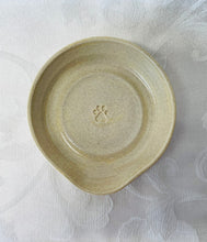 Load image into Gallery viewer, Spoon Rest:  Pale Yellow with One Paw Print

