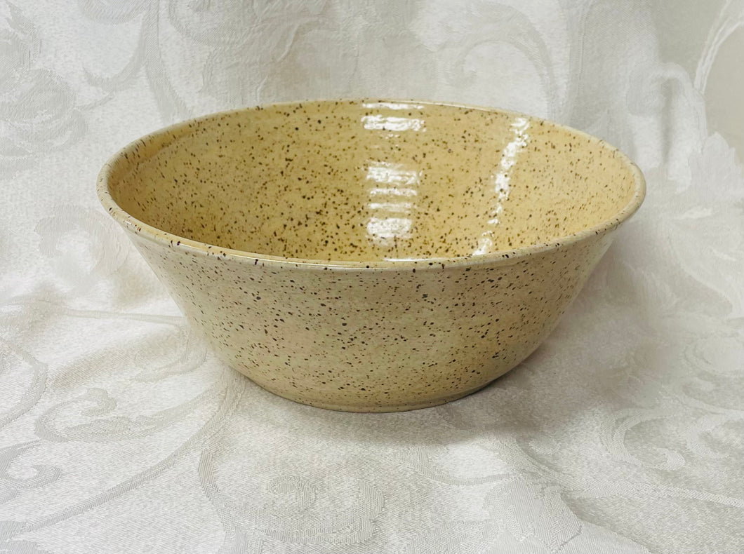Large Bowl:  (Speckled Beige Ceramic Bowl) #2