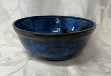 Load image into Gallery viewer, Large Bowl:  (Mottled Blue-Black Ceramic Bowl) #2
