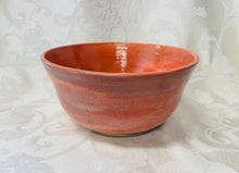 Load image into Gallery viewer, Large Bowl:  (Peach-Colored Ceramic Bowl on Speckled Clay)
