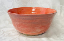 Load image into Gallery viewer, Large Bowl:  (Peach-Colored Ceramic Bowl on Speckled Clay)
