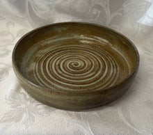 Load image into Gallery viewer, Platter:  (Brown/Beige Ceramic Platter on Speckled Clay)

