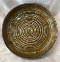Load image into Gallery viewer, Platter:  (Brown/Beige Ceramic Platter on Speckled Clay)
