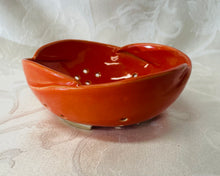 Load image into Gallery viewer, Berry Bowl/Colander:  (Bright Orange with Scalloped Edges)
