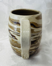 Load image into Gallery viewer, A Mug:  (Tri Colored Ceramic Clay Mug with a Turtle Stamp on the Handle Bottom)
