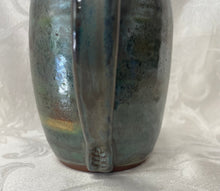 Load image into Gallery viewer, A Mug:  (Gun Metal Colored Ceramic Mug with a Leaf Stamp on the Handle Bottom)
