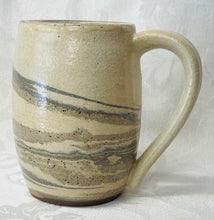 Load image into Gallery viewer, A Mug:  (Off-White Ceramic Mug on Tri-Colored Clay)
