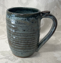 Load image into Gallery viewer, A Mug:  (Ice Green Ceramic Mug with a Leaf Thumb Rest)
